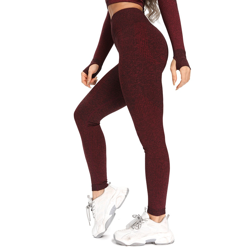 High Waist Push Up Stretch Sport Tights - Fashion Damsel