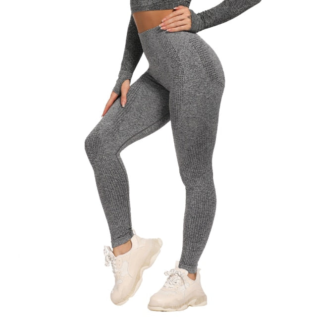 High Waist Push Up Stretch Sport Tights - Fashion Damsel