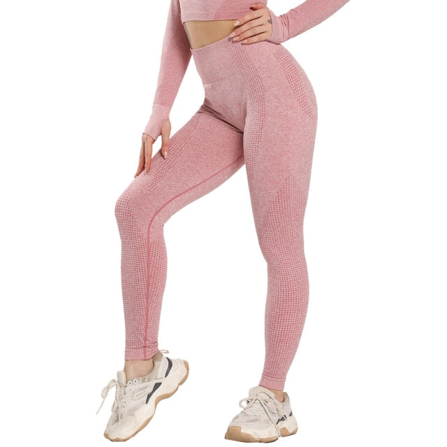 High Waist Push Up Stretch Sport Tights - Fashion Damsel