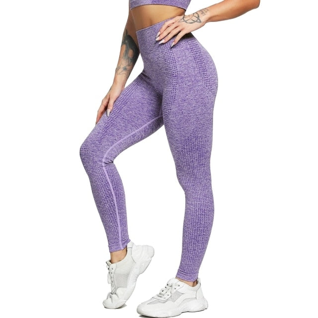 High Waist Push Up Stretch Sport Tights - Fashion Damsel