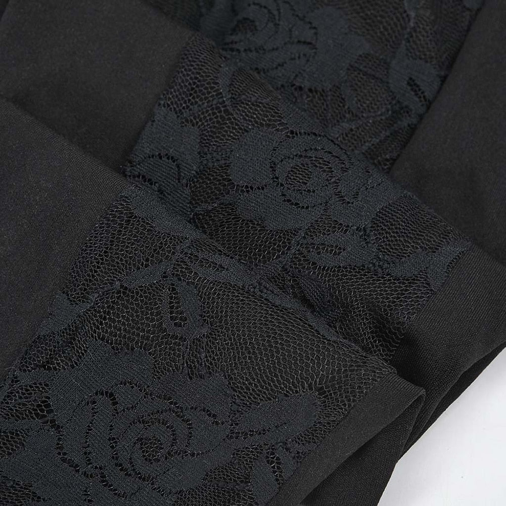 Side Pocket Silk Screen Design Sports  Lace Yoga - Fashion Damsel