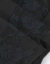 Side Pocket Silk Screen Design Sports  Lace Yoga - Fashion Damsel