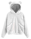 Cute Bear Warm Pullover Fluffy hoodie