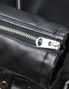 Black Faux Leather Zipper Jackets - Fashion Damsel