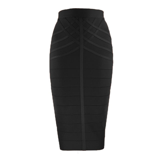 Vintage Bandage Midi Skirt - Fashion Damsel