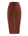 Vintage Bandage Midi Skirt - Fashion Damsel