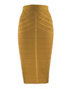 Vintage Bandage Midi Skirt - Fashion Damsel
