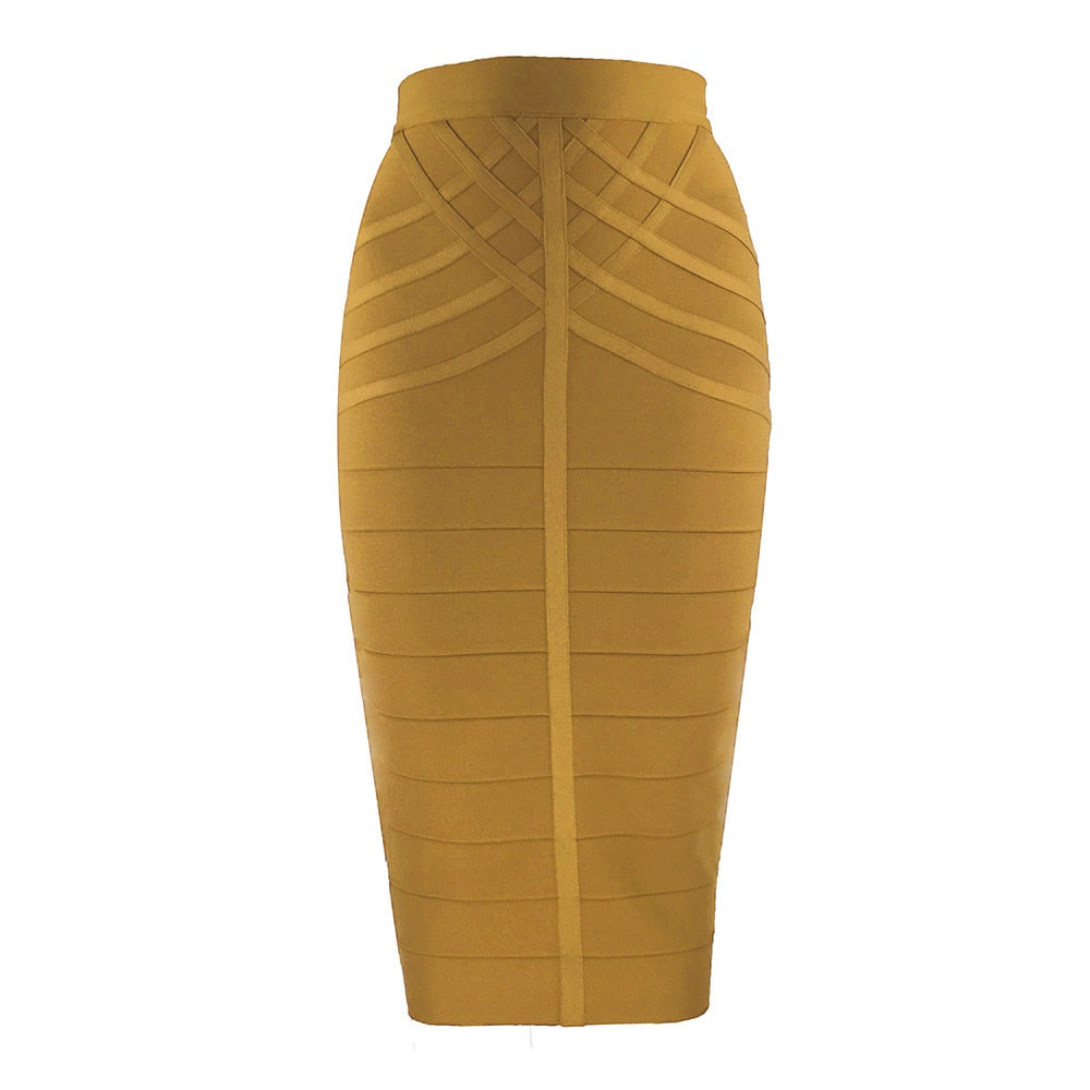 Vintage Bandage Midi Skirt - Fashion Damsel