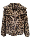 Thick Plush Leopard Printed Winter Women's Coat - Fashion Damsel
