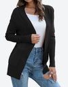 Lightweight Open Front Cardigan Sweater With Pockets - Fashion Damsel