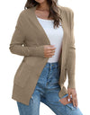 Lightweight Open Front Cardigan Sweater With Pockets - Fashion Damsel