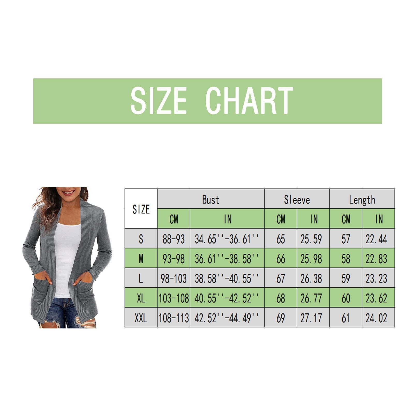 Lightweight Open Front Cardigan Sweater With Pockets - Fashion Damsel