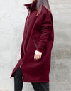Loose Long Sleeve Zipper Hooded Oversized Windbreaker - Fashion Damsel