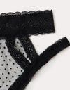 Plus Size Dot Printed Sexy Lingerie Set