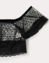 Plus Size Dot Printed Sexy Lingerie Set