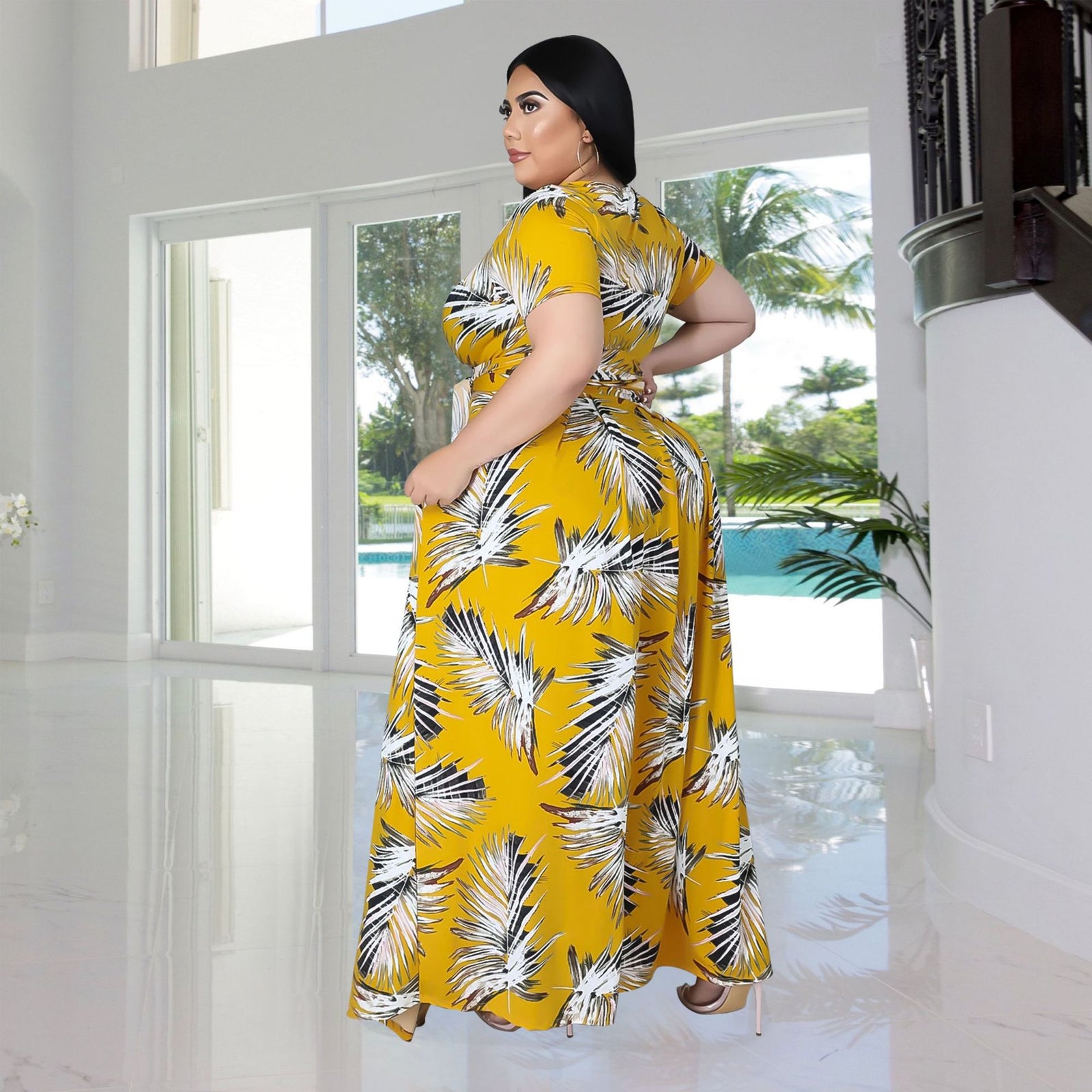 Swing Skirt 2 Piece Suit Plus Size