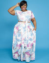 Swing Skirt 2 Piece Suit Plus Size