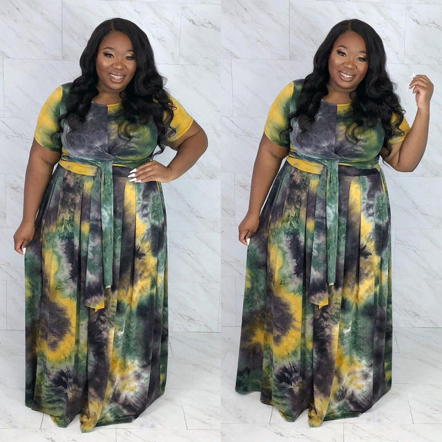 Swing Skirt 2 Piece Suit Plus Size