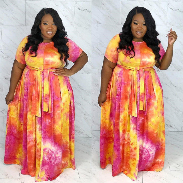 Swing Skirt 2 Piece Suit Plus Size