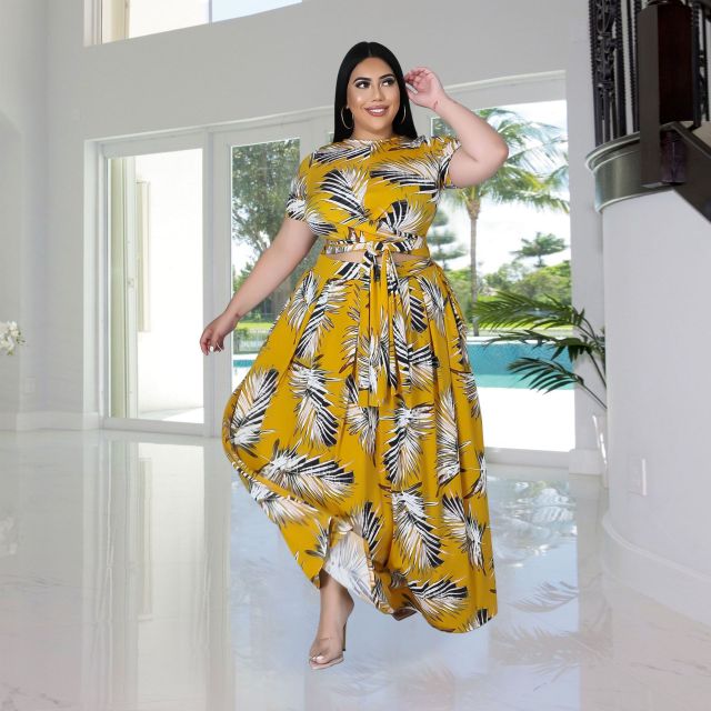 Swing Skirt 2 Piece Suit Plus Size