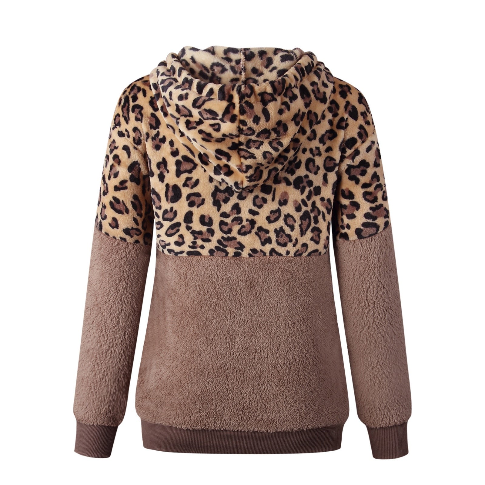 S,M,L,XL,2XL,3XL,4XL Sweatshirt Leopard Print Winter Hoodie - Fashion Damsel