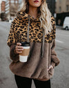 S,M,L,XL,2XL,3XL,4XL Sweatshirt Leopard Print Winter Hoodie - Fashion Damsel