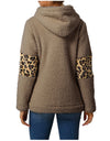 Winter Leisure Leopard Print Pocket Plush Round Neck Pullover - Fashion Damsel