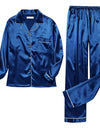 Pajamas Silk Satin Sleepwear Long Sleeve Top And Trouser - Fashion Damsel