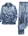 Pajamas Silk Satin Sleepwear Long Sleeve Top And Trouser - Fashion Damsel
