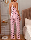 Heart Print Pajama Set Sleepwear - Fashion Damsel