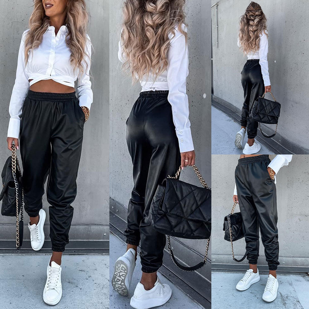 Minimalist Elastic Cargo Slacks - Fashion Damsel