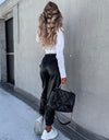 Minimalist Elastic Cargo Slacks - Fashion Damsel
