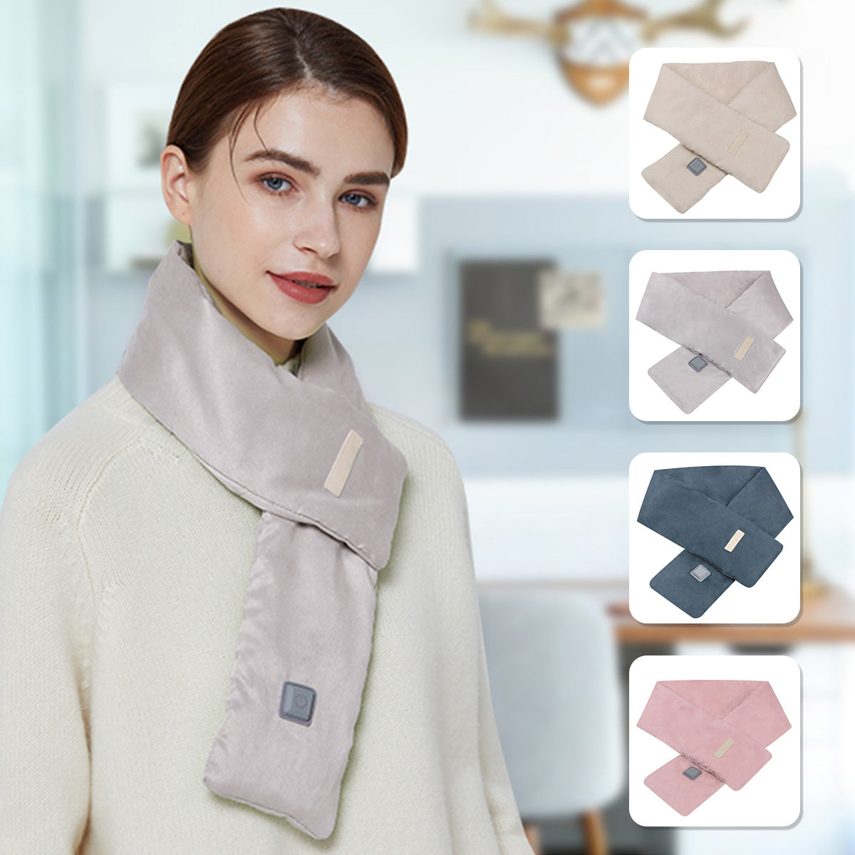 USB Heated Winter Washable Scarf For Men and Women - Fashion Damsel