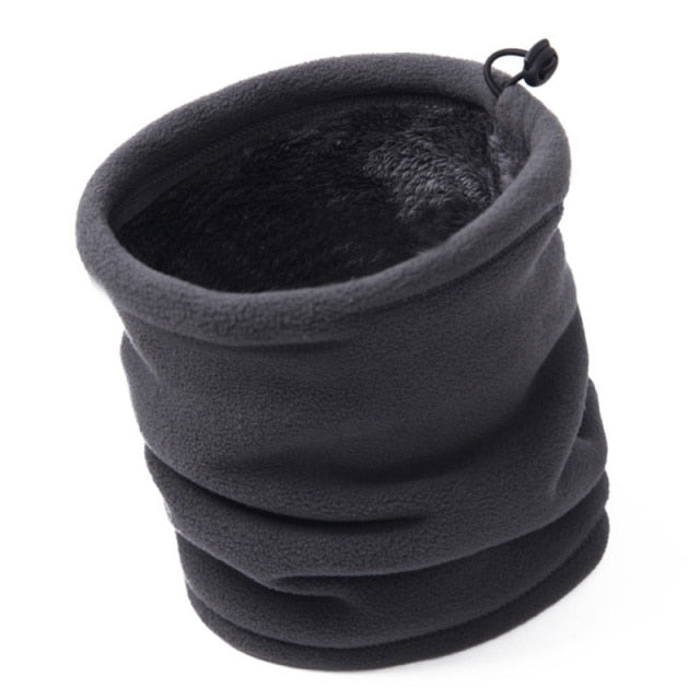 Fleece Bib Double Warm 3 In1 Collar - Fashion Damsel