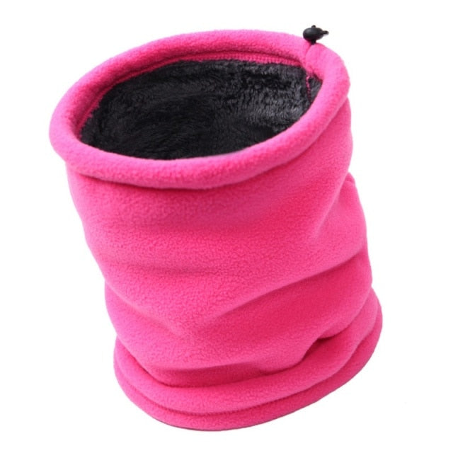 Fleece Bib Double Warm 3 In1 Collar - Fashion Damsel