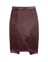 High Waist Faux Leather Pleated Skirt - Fashion Damsel