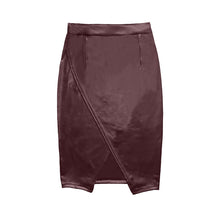 Load image into Gallery viewer, High Waist Faux Leather Pleated Skirt - Fashion Damsel
