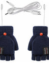 Waterproof USB Electric Double-Sided Heating Glove Mittens With Adjustable Temperature