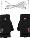 Waterproof USB Electric Double-Sided Heating Glove Mittens With Adjustable Temperature