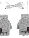 Waterproof USB Electric Double-Sided Heating Glove Mittens With Adjustable Temperature