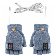 将图片加载到图库查看器，Waterproof USB Electric Double-Sided Heating Glove Mittens With Adjustable Temperature
