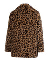 S, M, L, XL, XXL Leopard Faux-fur Long Sleeve Waistcoat Hoodie - Fashion Damsel