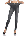 Waist Trimming Push Up Elastic Jeggings Denim Pants - Fashion Damsel