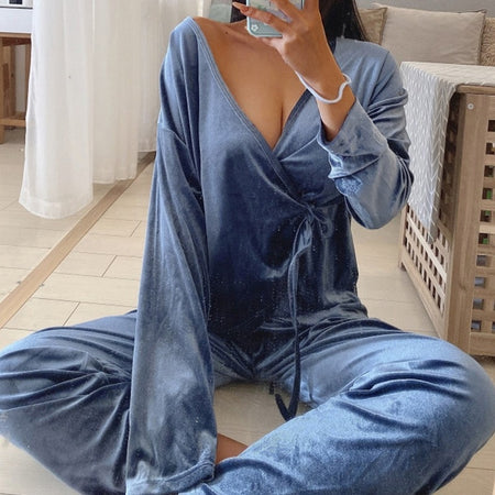 Sexy Pajama Sleepwear Set Set - Fashion Damsel