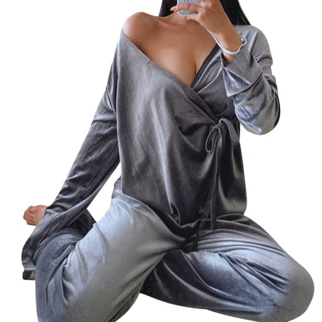 Sexy Pajama Sleepwear Set Set - Fashion Damsel