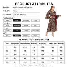 Load image into Gallery viewer, Casual Plus Size Full Sleeve Maxi Stylish Leopard Printed Dress - Fashion Damsel
