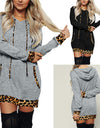 Hooded Leopard Dress - Fashion Damsel