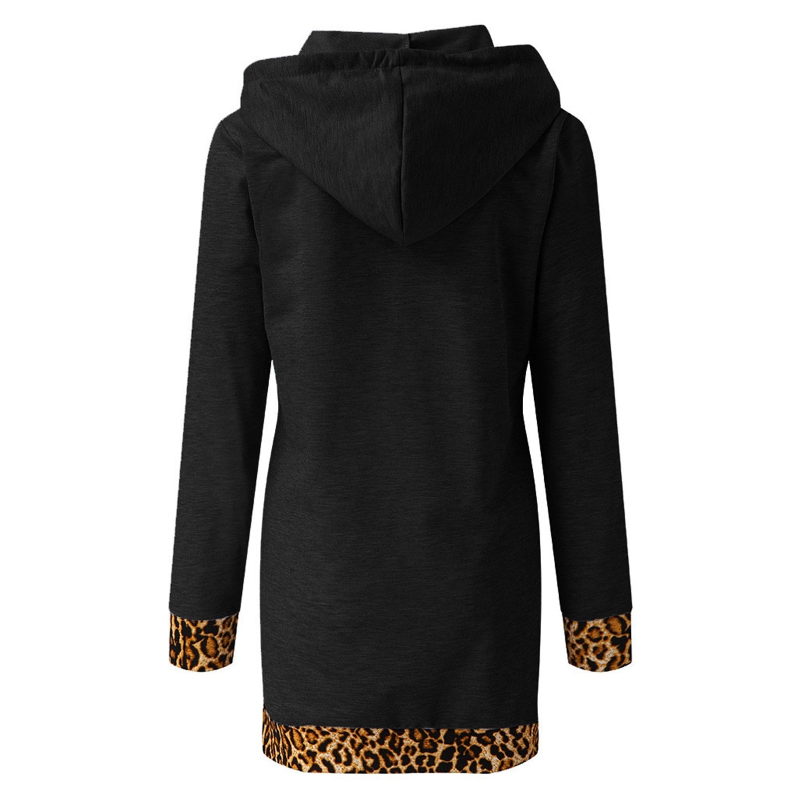 Hooded Leopard Dress - Fashion Damsel