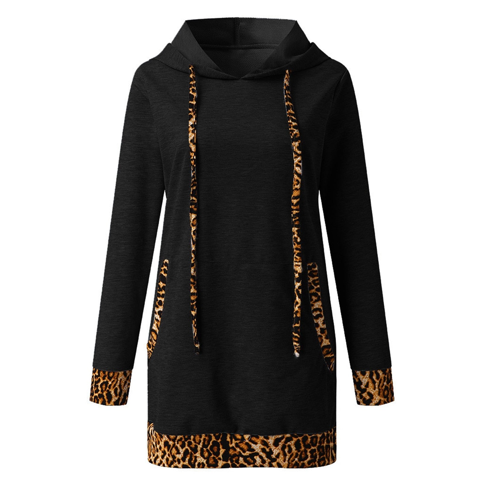 Hooded Leopard Dress - Fashion Damsel