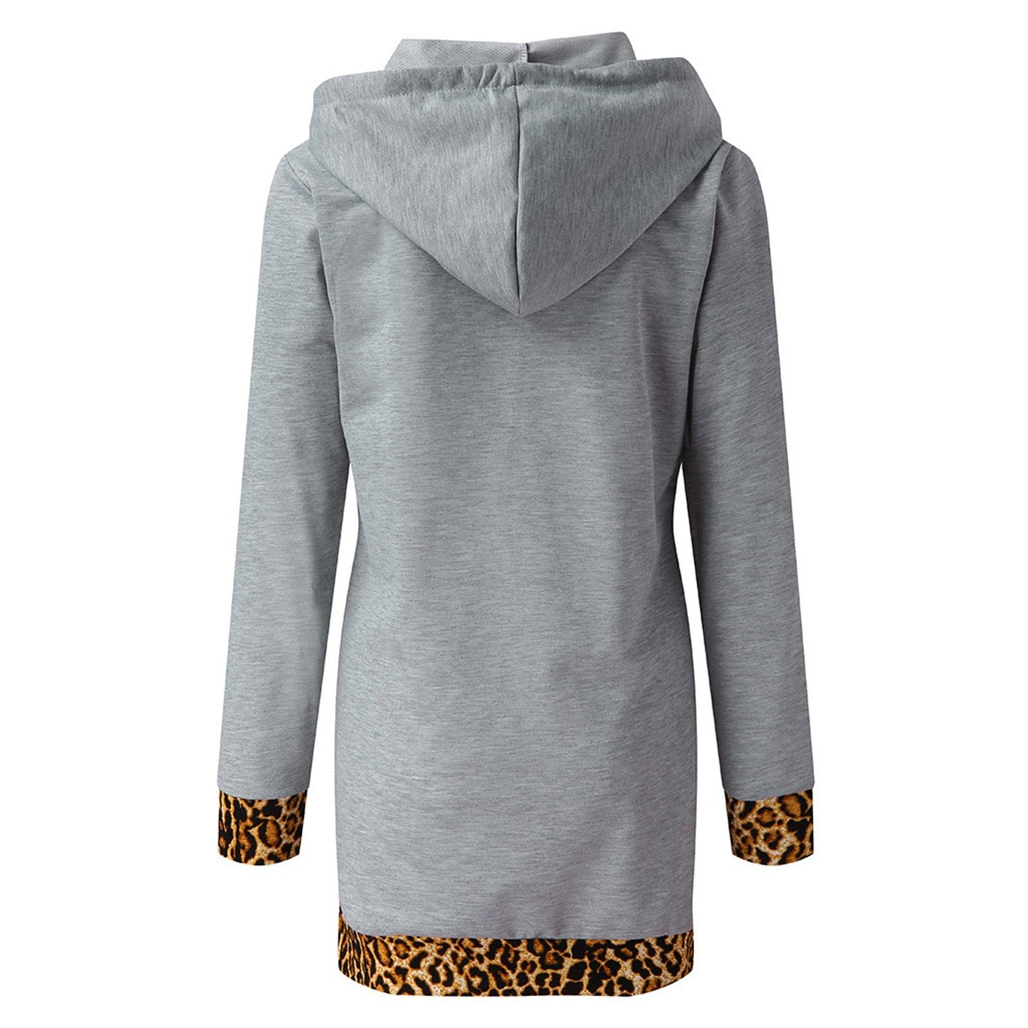 Hooded Leopard Dress - Fashion Damsel